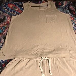Lane Bryant Cacique 2 Piece Grey Sleepwear Size 14/16